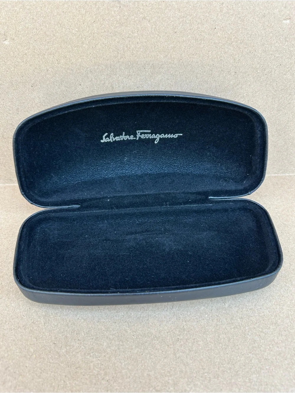 Salvatore Ferragamo Black Eyewear Case Sleek Design